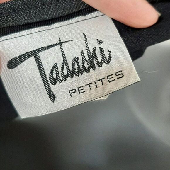 Tadashi Petites Vintage Black Strappy Dress sz Medium - Picture 6 of 7